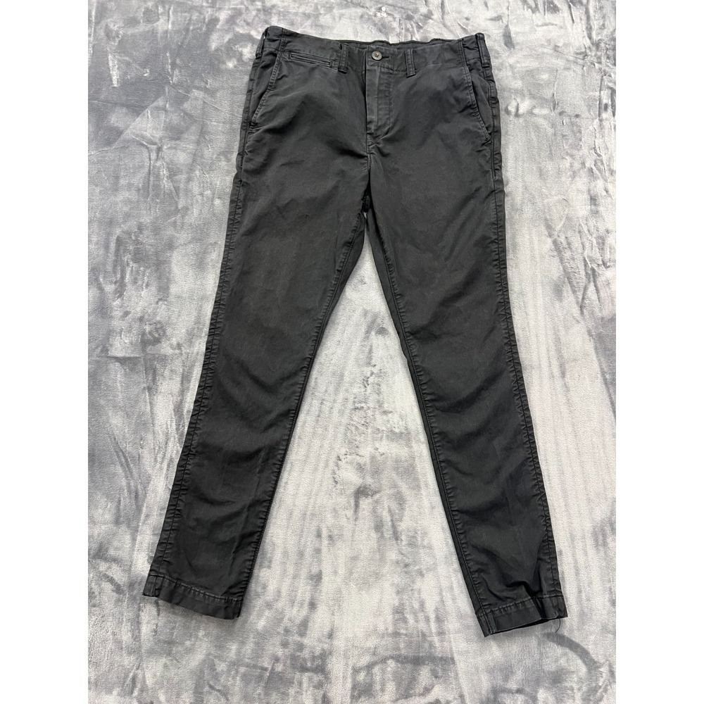 American Eagle Outfitters Flex Original Straight Lived In Pants Mens 31x30 Black